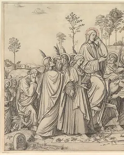 The Entrance of Christ into Jerusalem by Gustav Ferdinand König