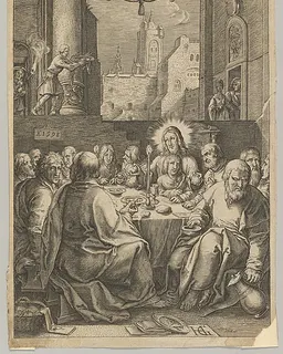The Last Supper, from "The Passion of Christ" by Ludovicus Siceram