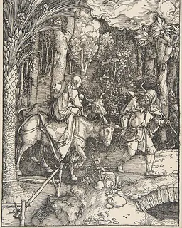 The Flight into Egypt, from "The Life of the Virgin" by Albrecht Dürer
