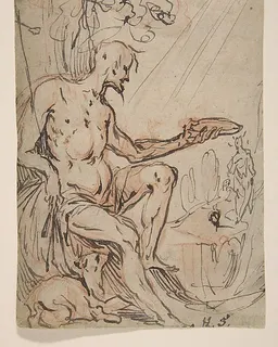 Saint John the Baptist in a Landscape by Hans Stutte