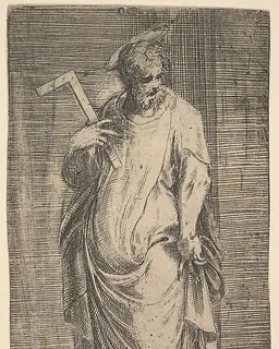 Saint James Minor, from "Christ and the Apostles" by Andrea Schiavone (Andrea Meldola)