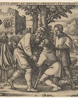 Return of the Prodigal Son, from The History of the Prodigal Son by Sebald Beham