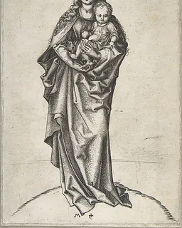 Virgin and Child with an Apple by Martin Schongauer