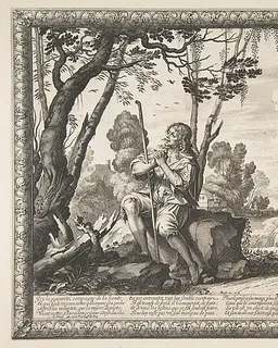 The Prodigal Son Guarding Pigs (L'Enfant prodigue garde les cochons) by Abraham Bosse
