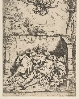 Death of St. Peter and St. Paul (Saint Pierre et Saint Paul dans le tombeau) by Claude Vignon