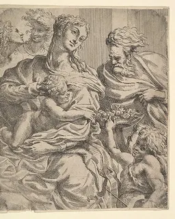 Holy Family by Anonymous, Italian, 17th century