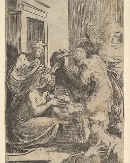 The Nativity by Parmigianino (Girolamo Francesco Maria Mazzola)