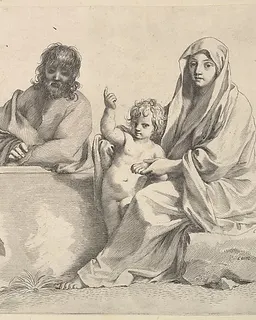 Holy Family by Claude Mellan