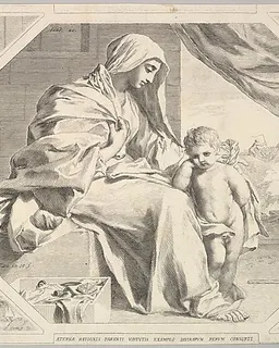 Holy Family by Claude Mellan