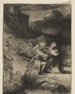 The Agony in the Garden by Rembrandt van Rijn
