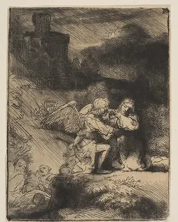 The Agony in the Garden by Rembrandt van Rijn