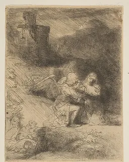 The Agony in the Garden by Rembrandt van Rijn