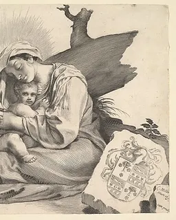 Virgin and Child by Claude Mellan