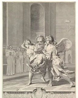 Saint Peter Nolasque by Claude Mellan
