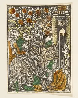 Christ's Entry into Jerusalem by Anonymous, German, 15th century