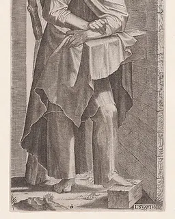 St. Andrew, from "Christ, the Twelve Apostles, and St. Paul" by Lambert Suavius