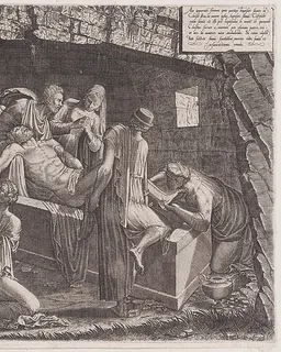 Entombment of Christ by Lambert Suavius
