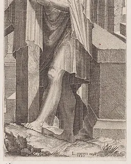 St. Judas Thaddaeus, from "Christ, the Twelve Apostles and St. Paul" by Lambert Suavius