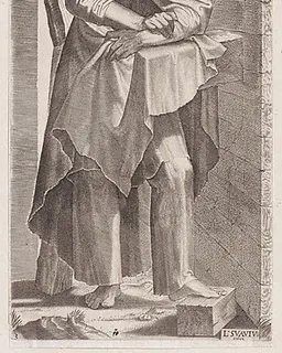 St. Andrew, from "Christ, the Twelve Apostles and St. Paul" by Lambert Suavius