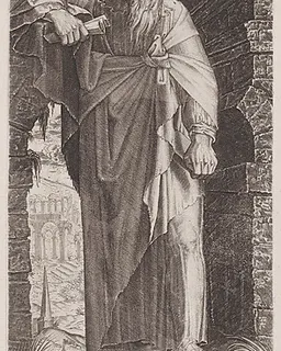 St. Paul, from "Christ, the Twelve Apostles and St. Paul" by Lambert Suavius