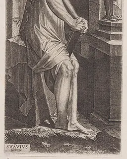 St. Peter, from "Christ, the Twelve Apostles and St. Paul" by Lambert Suavius