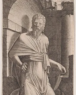 St. Bartholomew, from "Christ, the Twelve Apostles and St. Paul" by Lambert Suavius