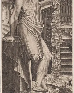 St. Matthew, from "Christ, the Twelve Apostles and St. Paul" by Lambert Suavius