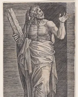 St. Andrew, from "Christ and the Apostles" by Lambert Suavius