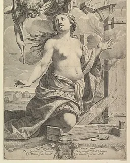 Martyrdom of St. Catherine by Claude Mellan