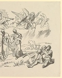 Gods Summons Noah and His Family into the Ark by Joseph von Führich
