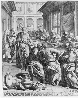 Last Supper, from "The Passion of Christ" by Johann Sadeler I