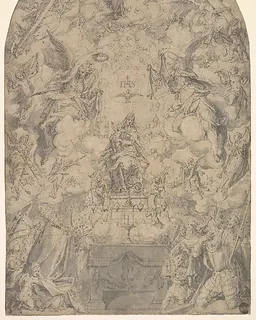 The Adoration of the Holy Trinity in the New Covenant by Friedrich Sustris