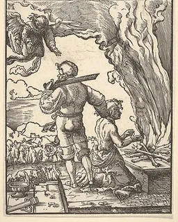 Abraham's Sacrifice by Albrecht Altdorfer