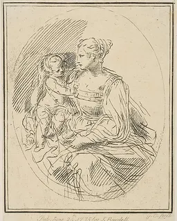 Virgin and Child by Simone Cantarini