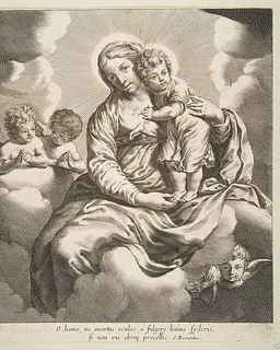 Madonna and Child in Glory by Anonymous, 17th century