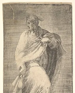 Saint Matthew, from "Christ and the Apostles" by Andrea Schiavone (Andrea Meldola)