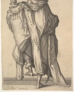 Balthasar, after figure in "The Adoration of the Magi" by Jacques Bellange by Matthäus Merian the Elder