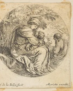Rest on the Flight into Egypt by Stefano della Bella