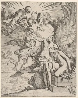 Sacrifice of Isaac by Pietro Testa