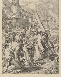 Christ Carrying the Cross, from "The Passion of Christ" by Hendrick Goltzius