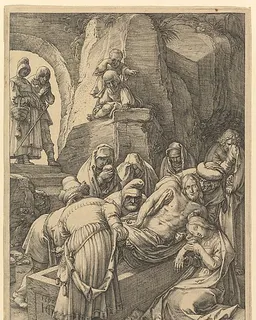 The Entombment, from "The Passion of Christ" by Hendrick Goltzius