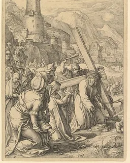 Christ Carrying the Cross, from "The Passion of Christ" by Hendrick Goltzius