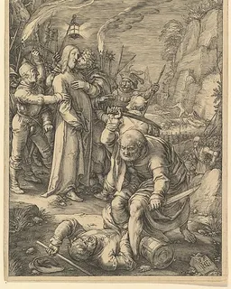 The Betrayal of Christ, from "The Passion of Christ" by Hendrick Goltzius