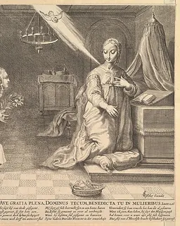 The Annunciation by Hendrick Goltzius