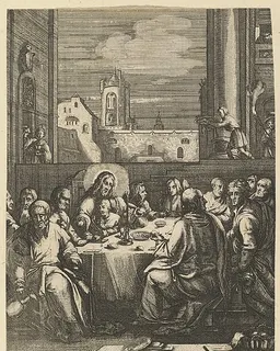 The Last Supper, from "The Passion of Christ" by Nicolas Cochin