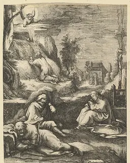 The Agony in the Garden, from "The Passion of Christ" by Nicolas Cochin