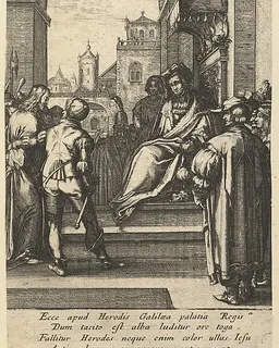 Christ Before Pilate, from "The Passion of Christ" by Nicolas Cochin