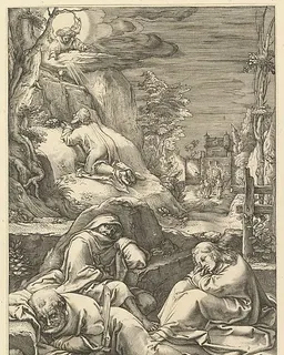 The Agony in the Garden, from "The Passion of Christ" by Anonymous