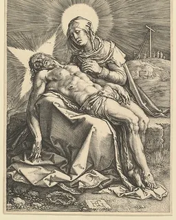Pietà by Hendrick Goltzius