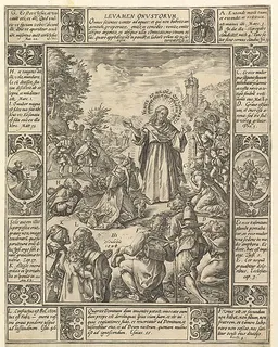 Levamen Onostrorum, from "Allegories of the Christian Faith, from Christian and Profane Allegories" by Hendrick Goltzius